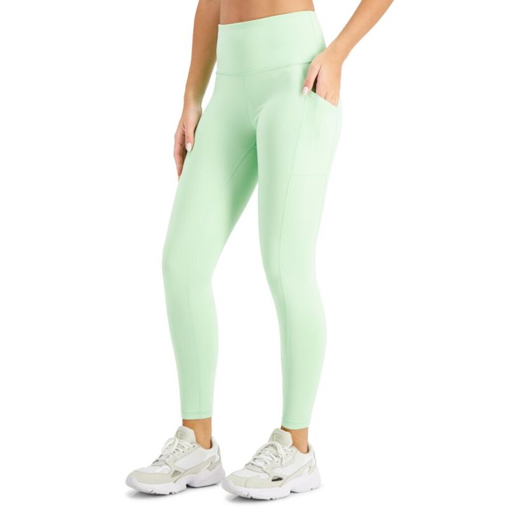 ID Ideology Womens Compression High Waist Side Pocket 7/8 Length Leggings In Reg